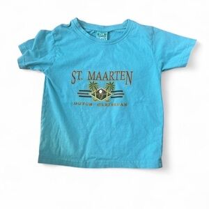 Vintage “st. Maarten-DUTCH CARRIBEAN “ Aqua T-Shirt